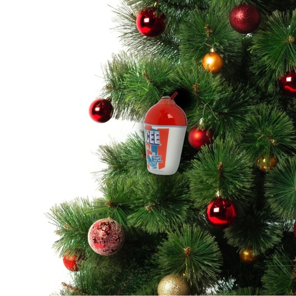 NWT  Set of (4) Icee Decoupage Shatterproof Christmas Ornaments by RUZ - Picture 3 of 7